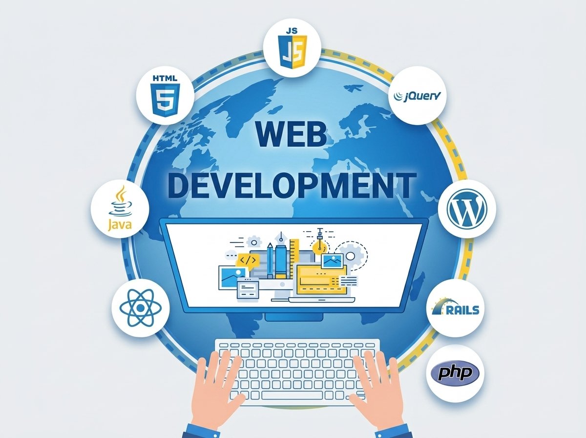 Web development technologies used by Dropnad including HTML, JavaScript, WordPress, PHP